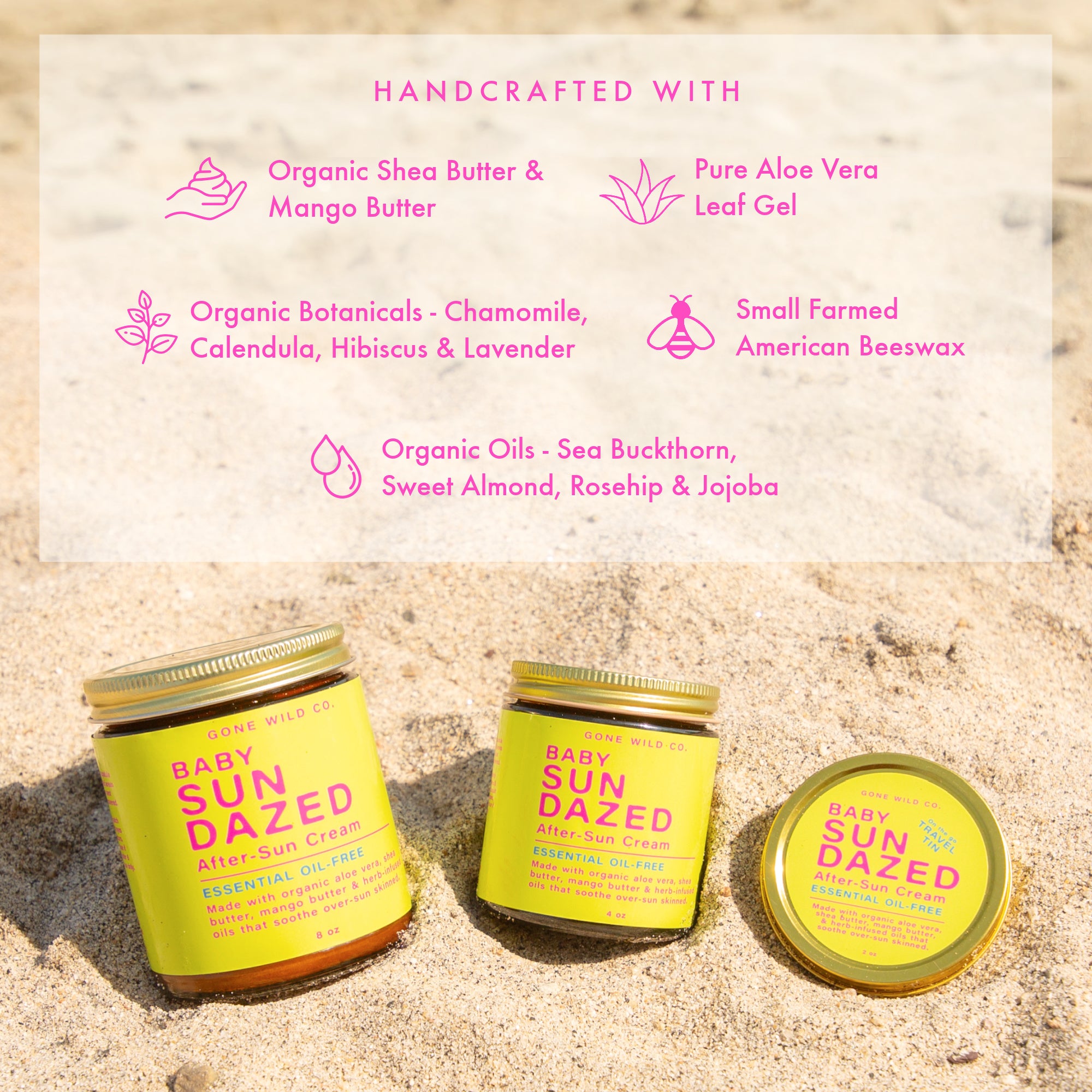 BABY SUN DAZED AFTER-SUN CREAM WITH ALOE (ESSENTIAL OIL-FREE)