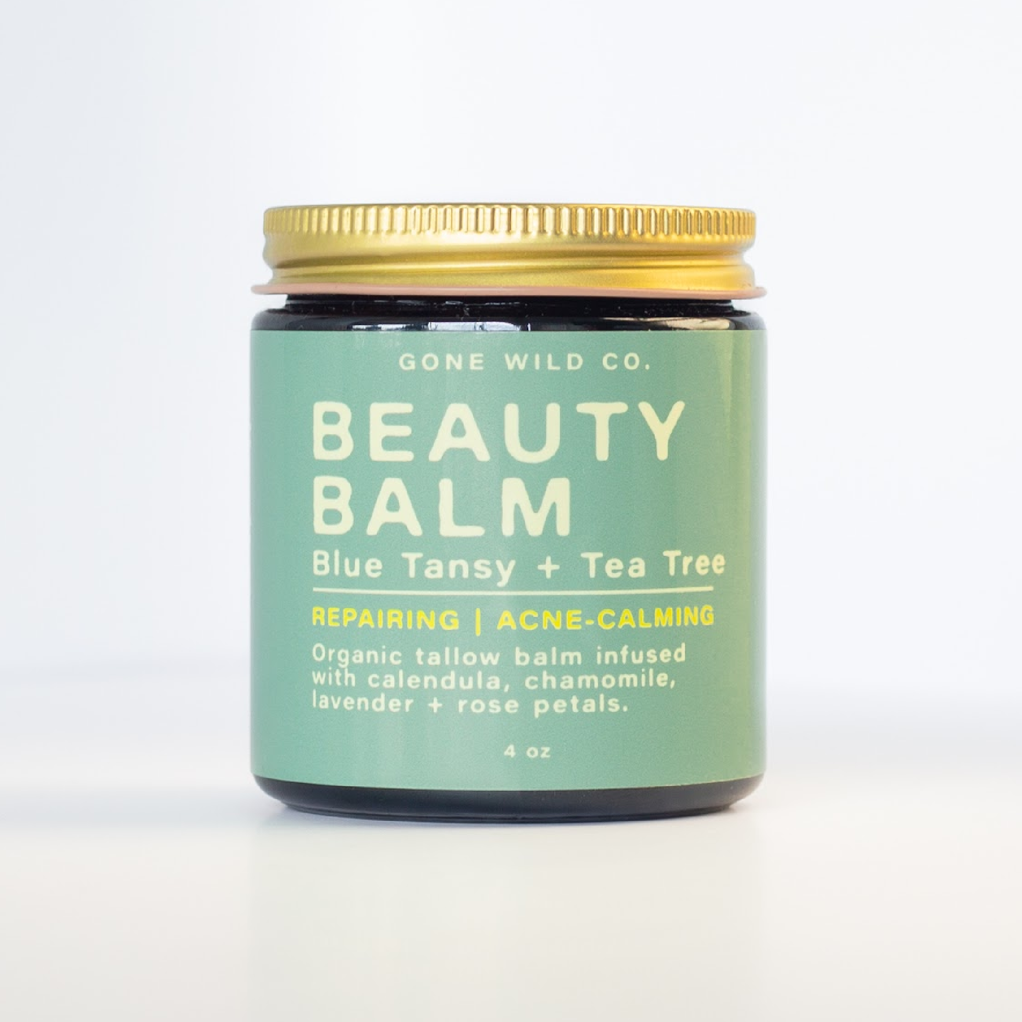 ACNE-CALMING + REPAIRING TALLOW BEAUTY BALM WITH BLUE TANSY & TEA TREE