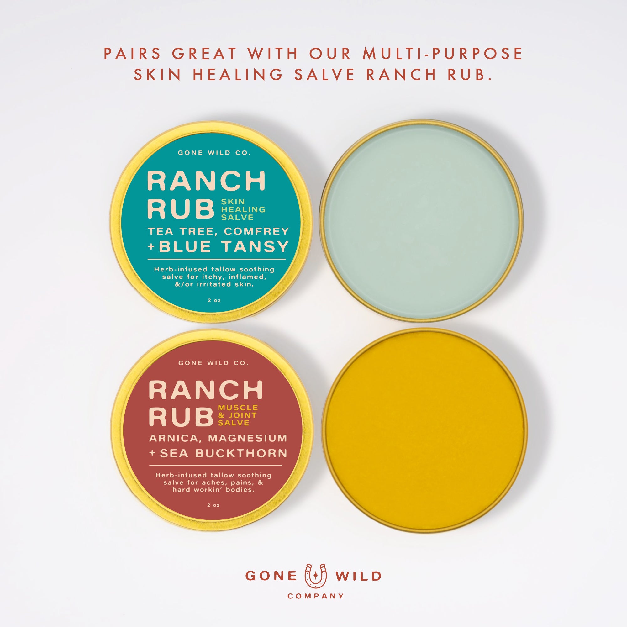 RANCH RUB - MUSCLE & JOINT RELIEF TALLOW SALVE WITH ARNICA & MAGNESIUM