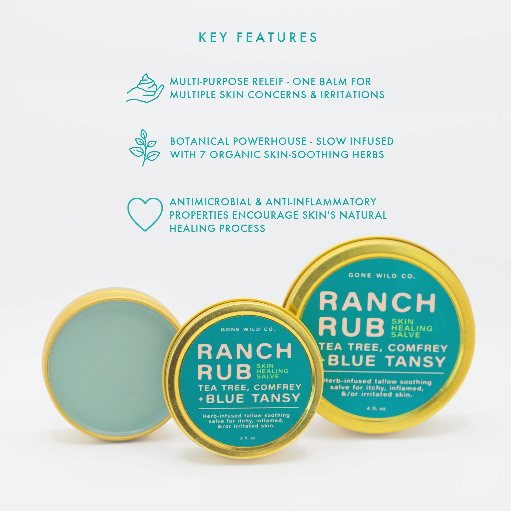 Ranch Rub Salve Set - Muscle & Joint + Skin Healing Care Kit