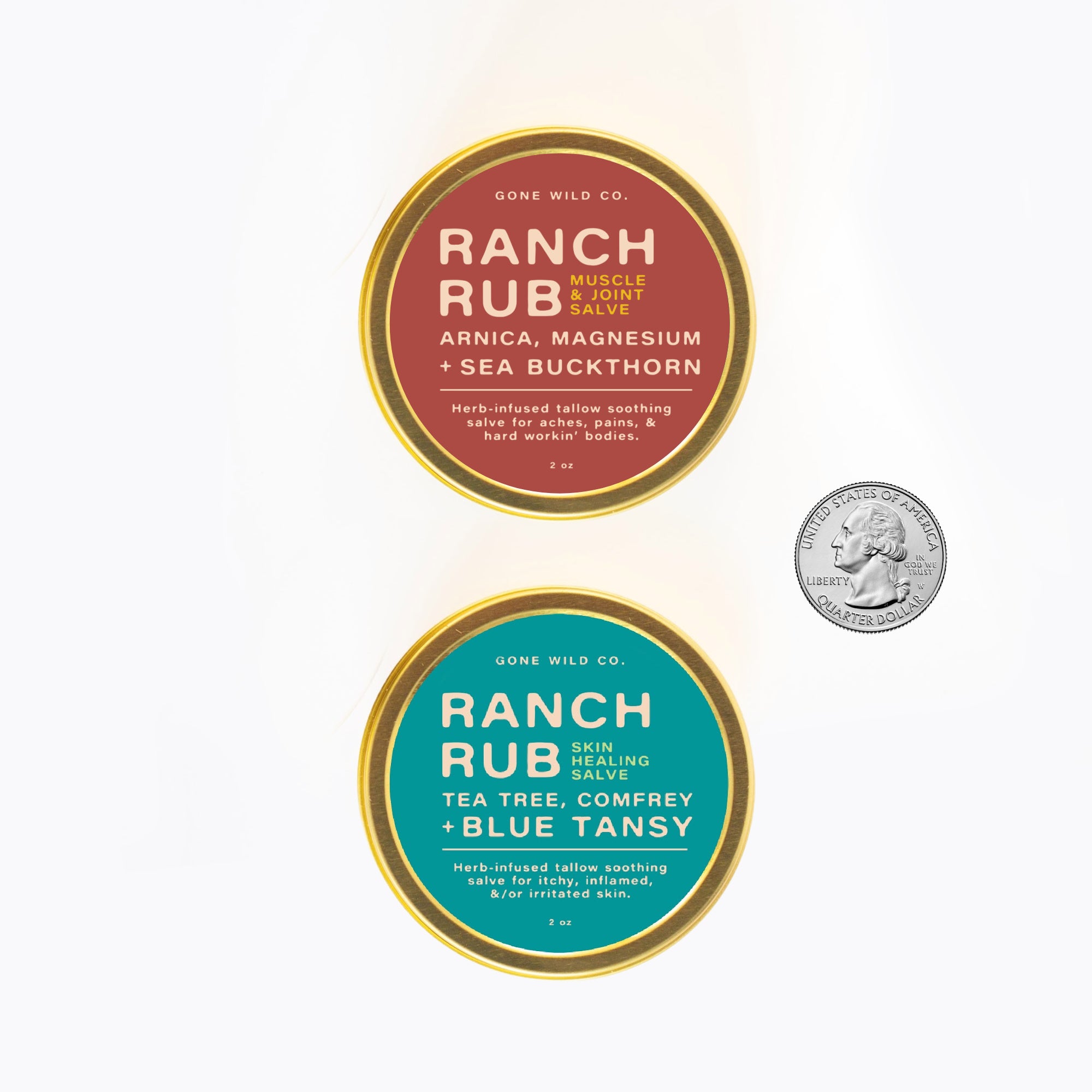 Ranch Rub Salve Set - Muscle & Joint + Skin Healing Care Kit
