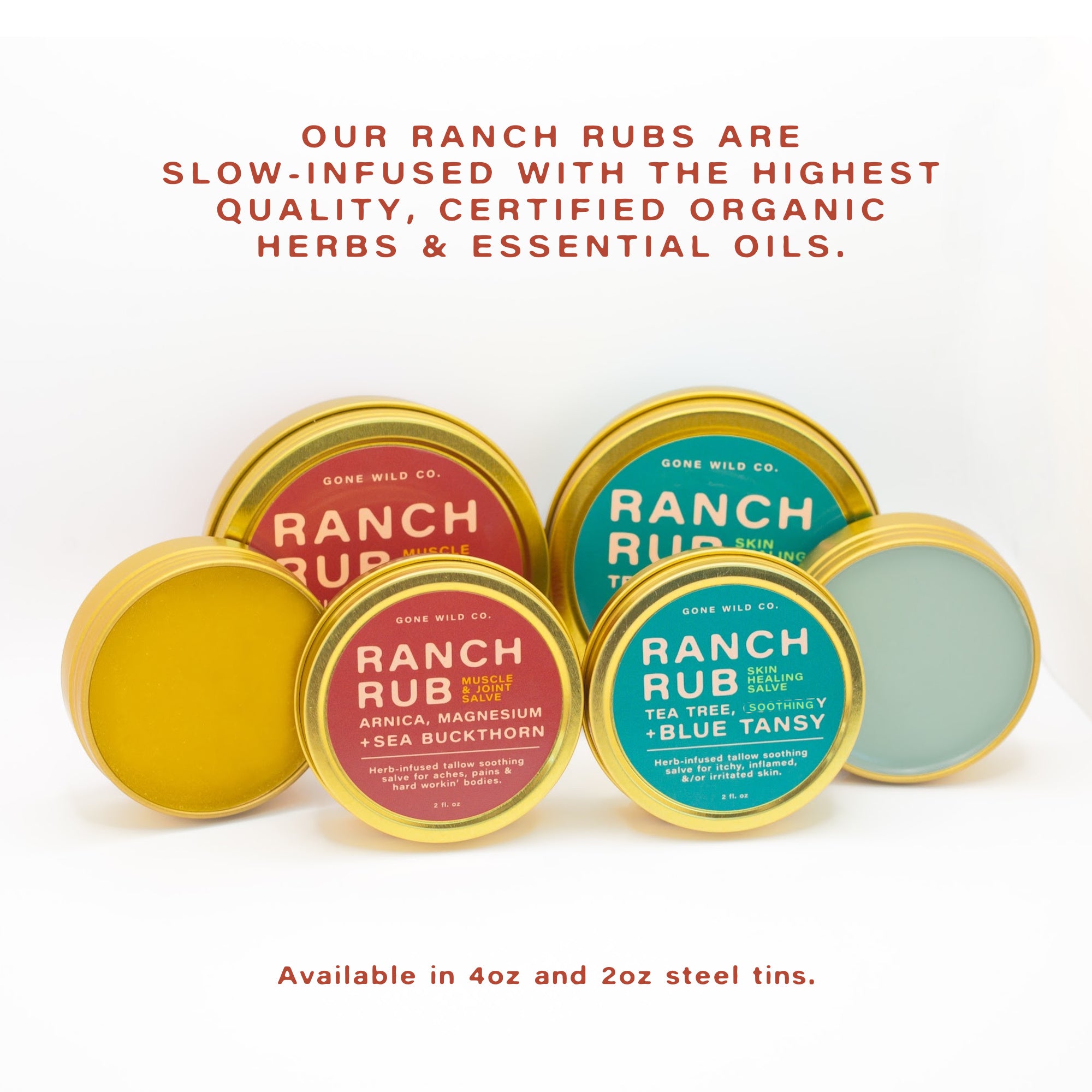 Ranch Rub Salve Set - Muscle & Joint + Skin Healing Care Kit