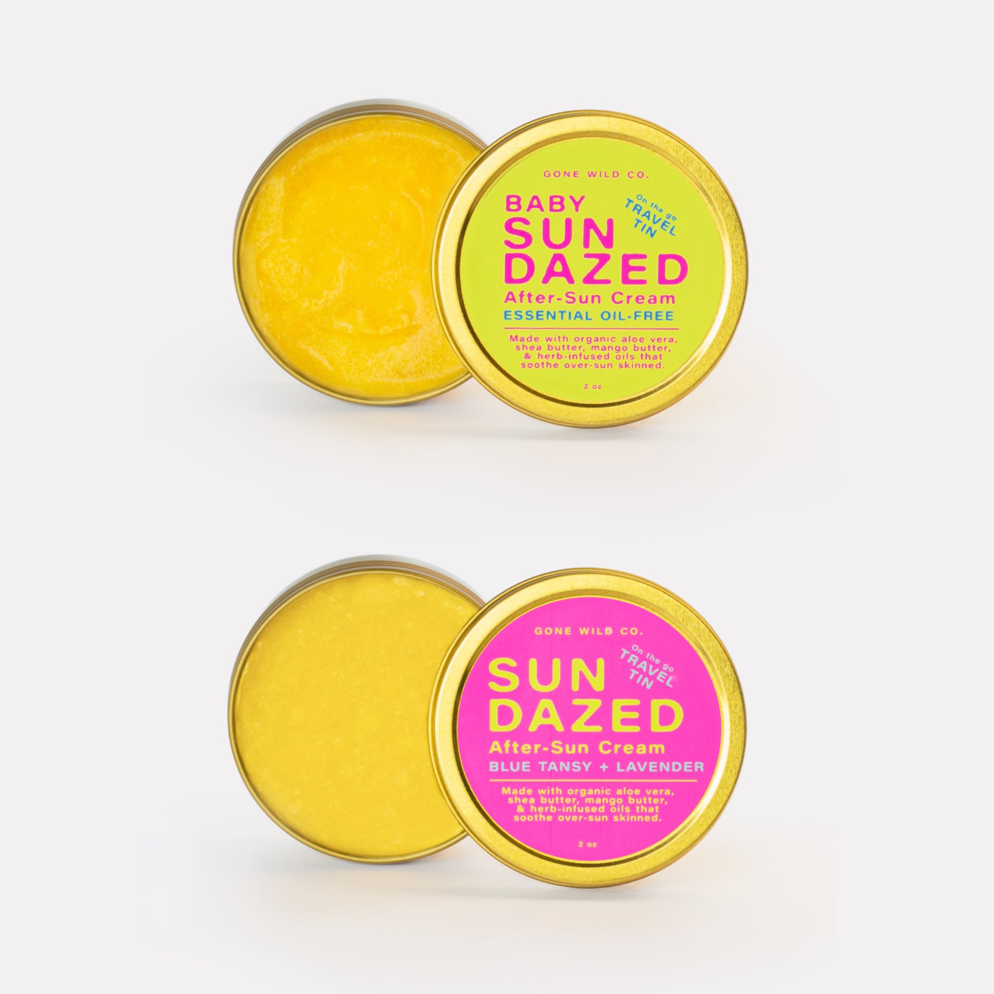 Sun Dazed Travel Tin Set - Family After-Sun Care Kit