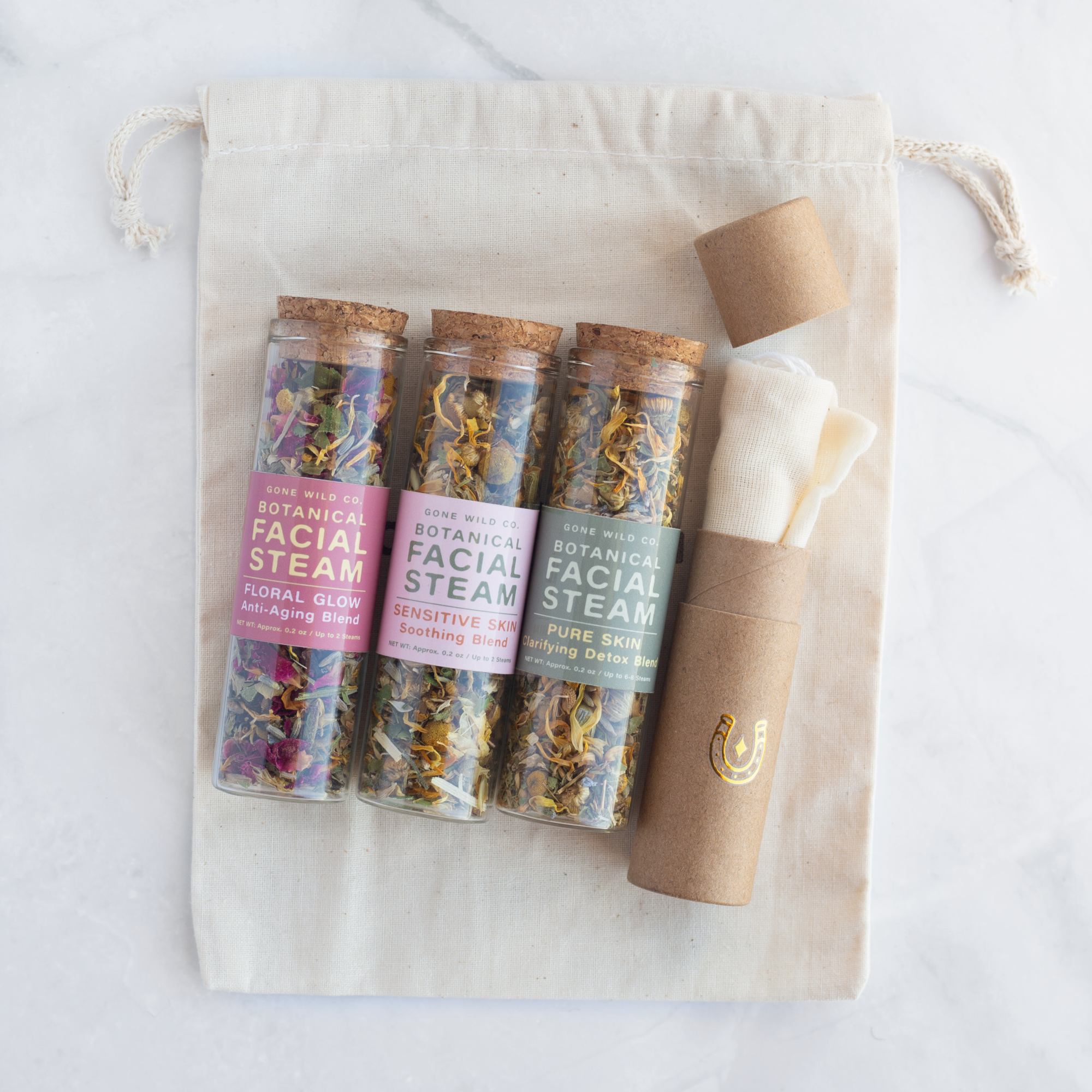 3-BLEND CUSTOMIZABLE FACIAL STEAM DISCOVERY SET