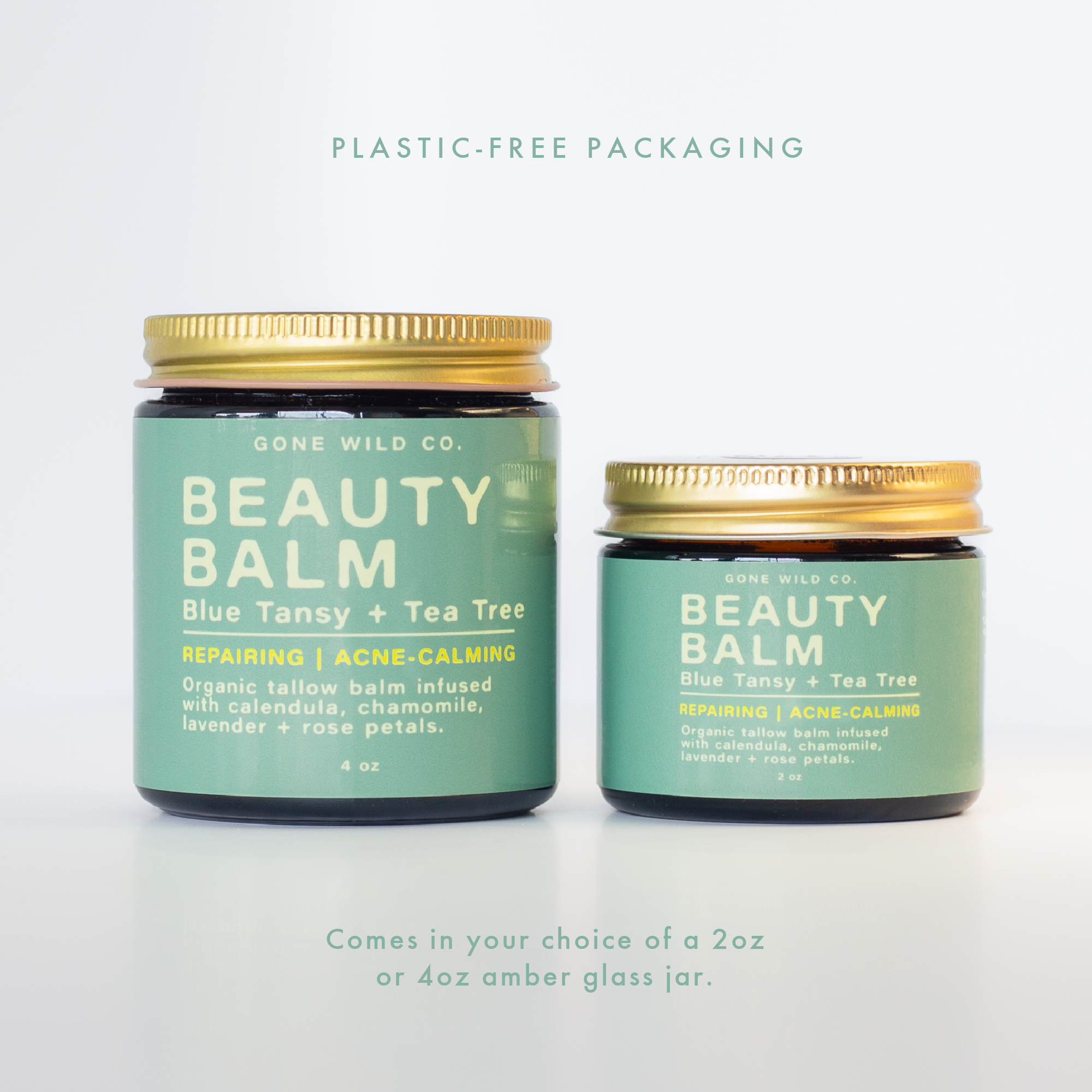 ACNE-CALMING + REPAIRING TALLOW BEAUTY BALM WITH BLUE TANSY & TEA TREE