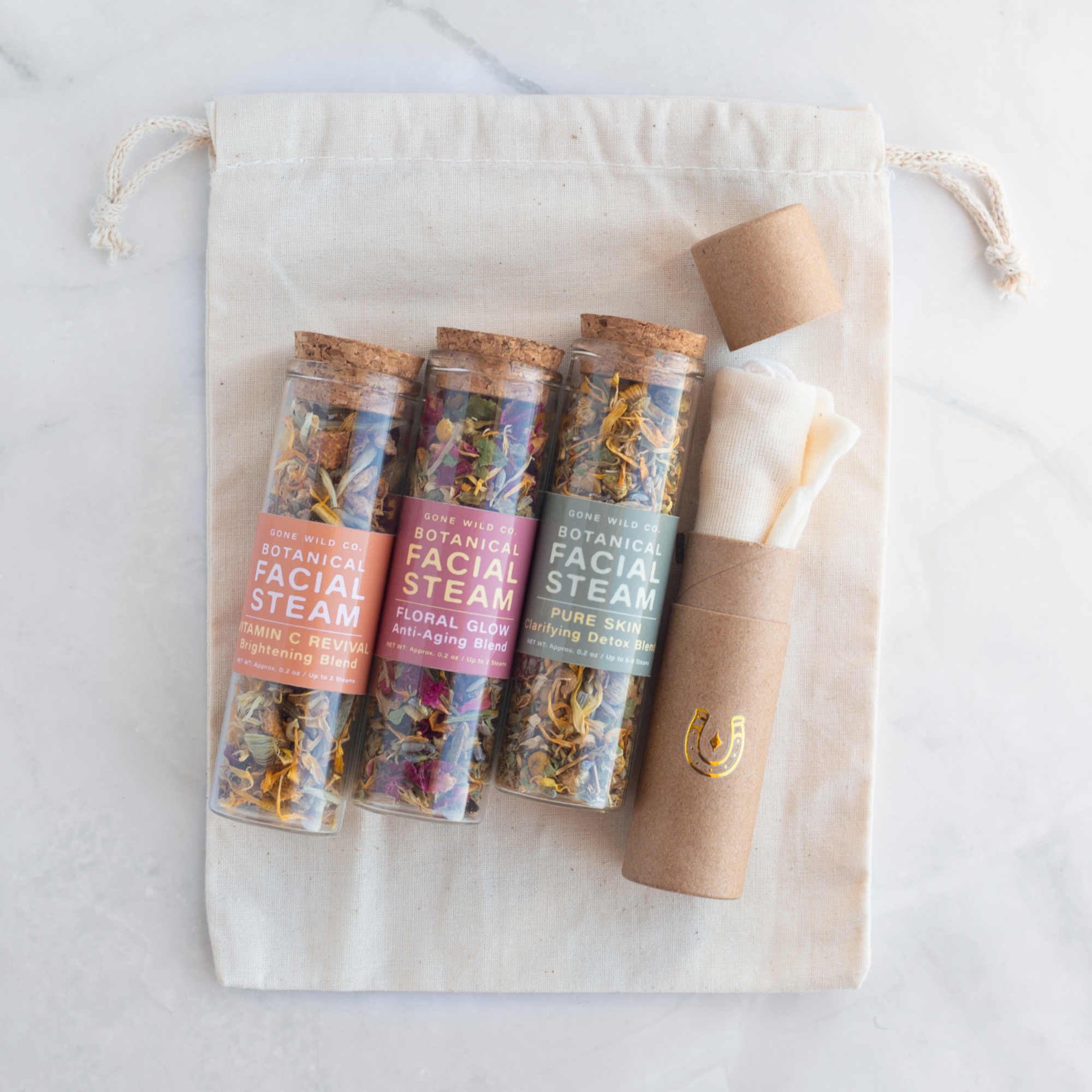 3-BLEND CUSTOMIZABLE FACIAL STEAM DISCOVERY SET