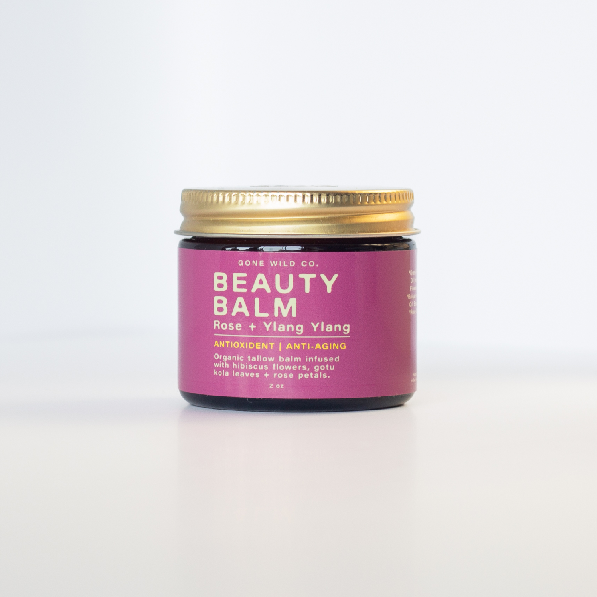 ANTI-AGING + ANTIOXIDANT TALLOW BEAUTY BALM WITH ROSE & YLANG YLANG