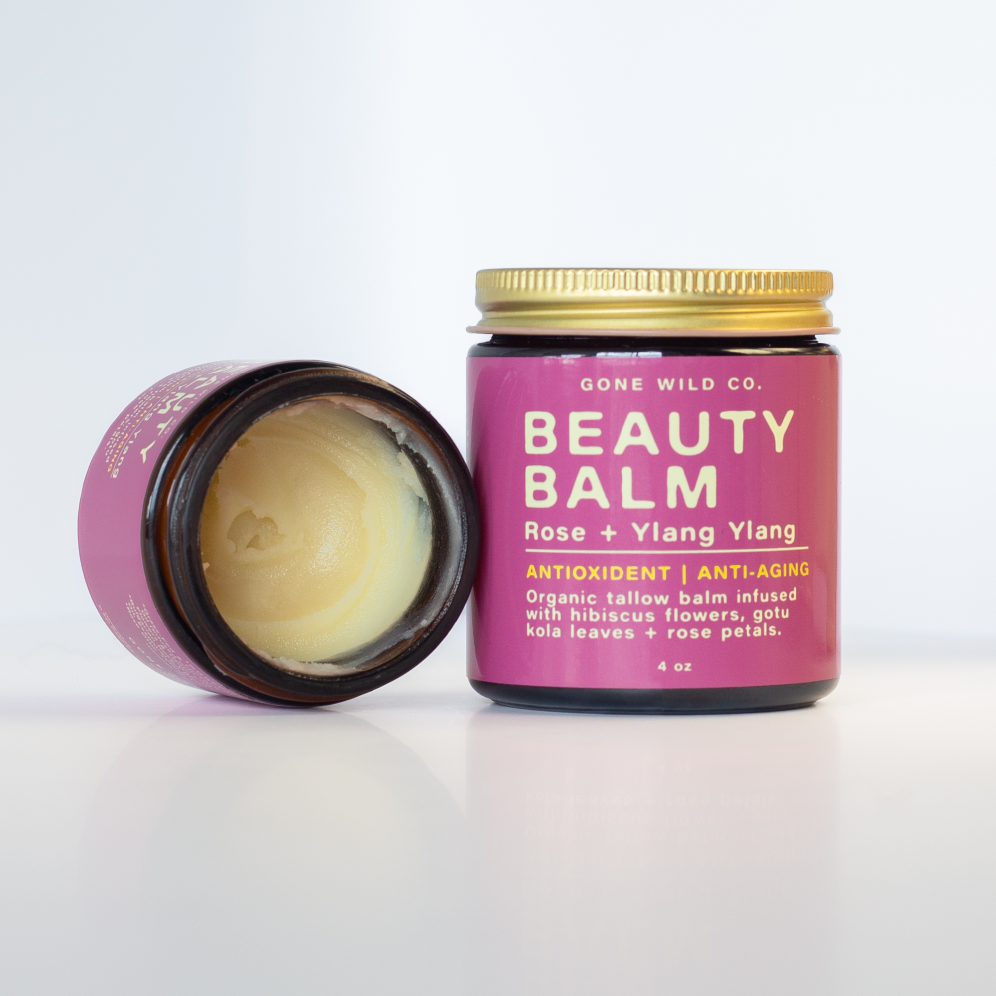 ANTI-AGING + ANTIOXIDANT TALLOW BEAUTY BALM WITH ROSE & YLANG YLANG
