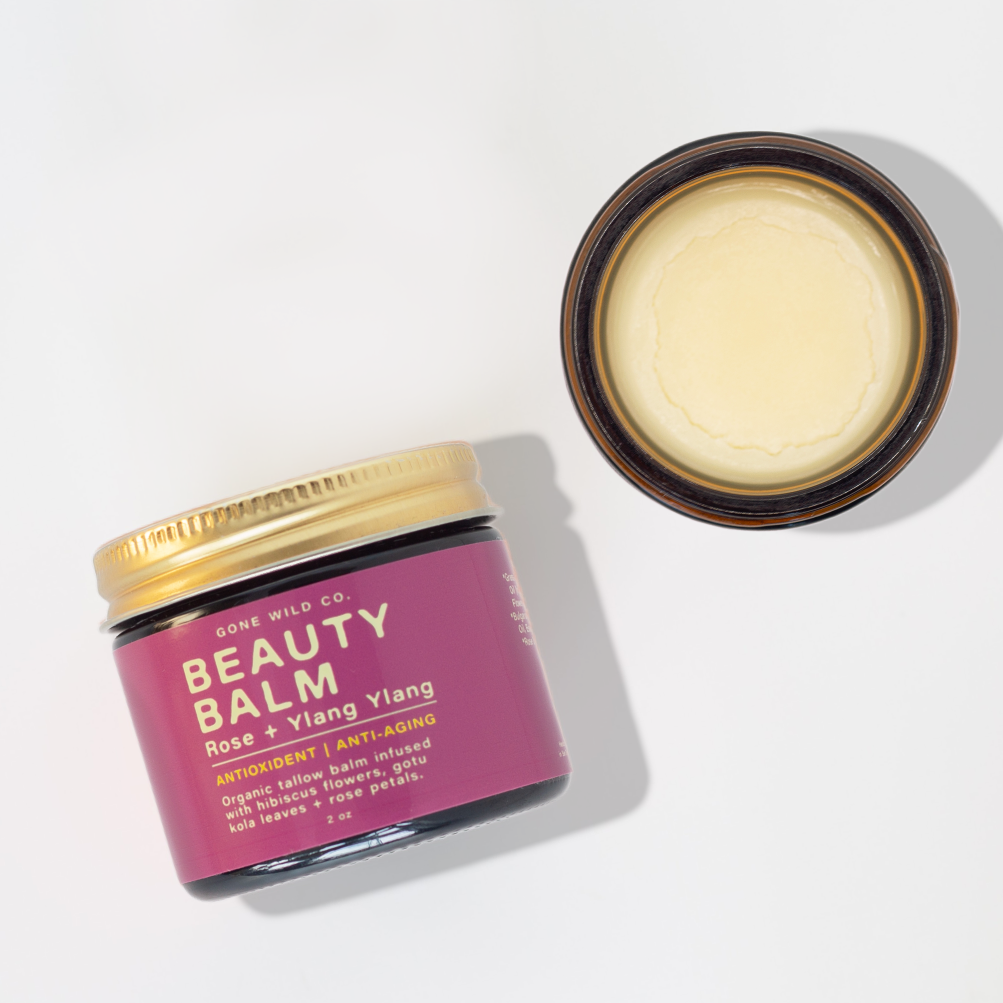 ANTI-AGING + ANTIOXIDANT TALLOW BEAUTY BALM WITH ROSE & YLANG YLANG