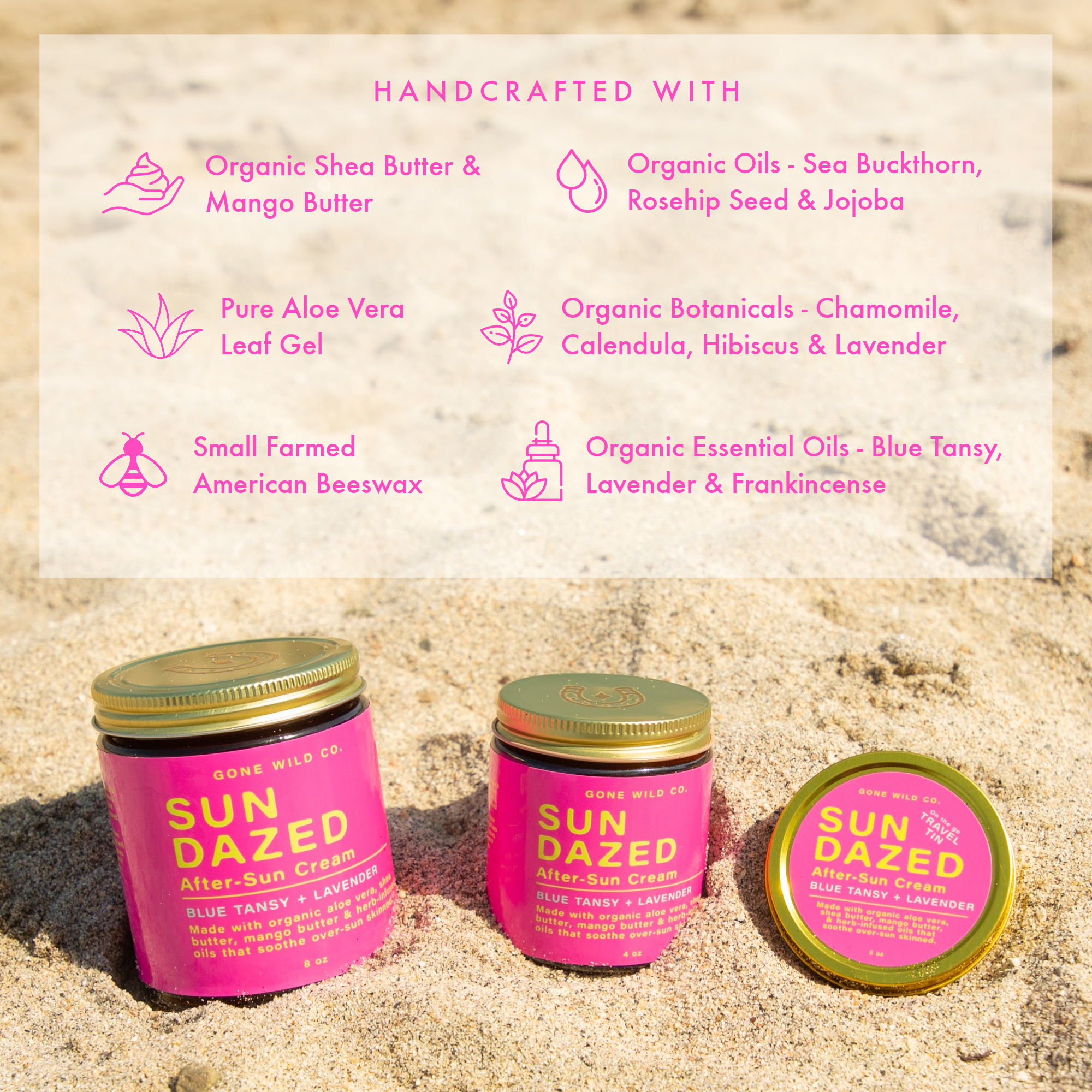 Sun Dazed Travel Tin Set - Family After-Sun Care Kit