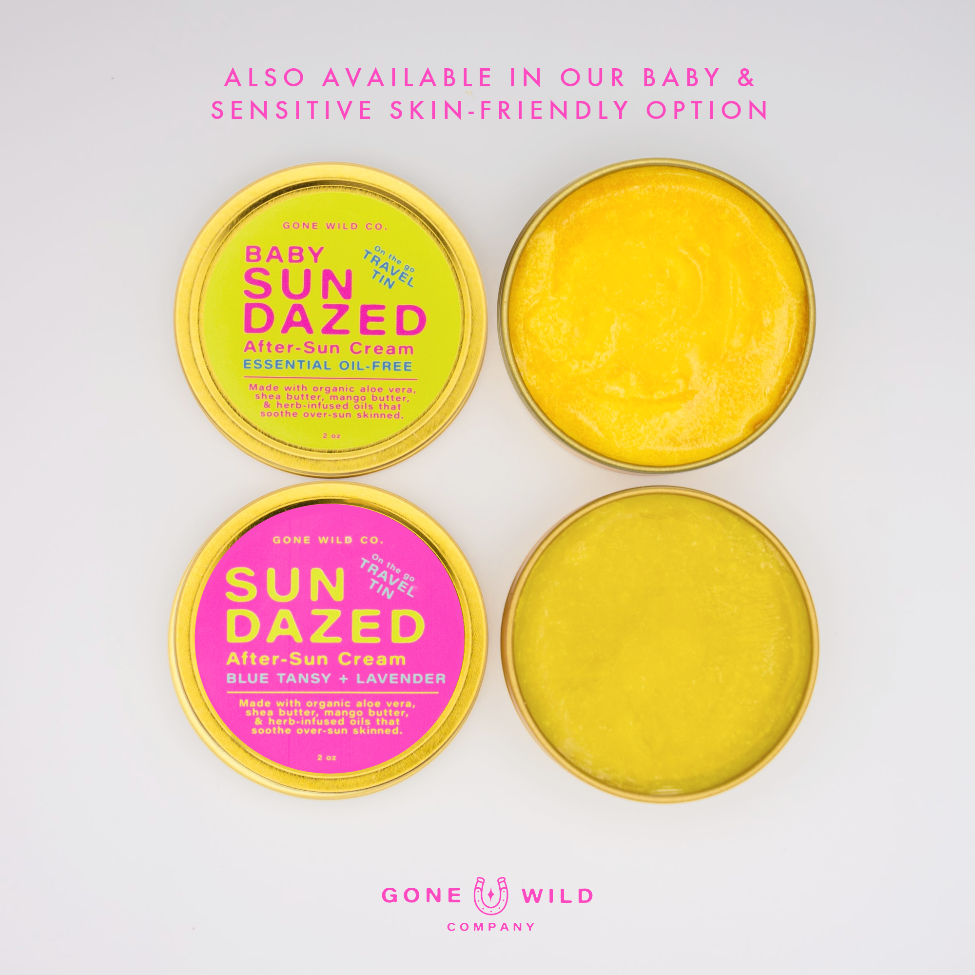 SUN DAZED AFTER-SUN CREAM WITH ALOE, BLUE TANSY + LAVENDER